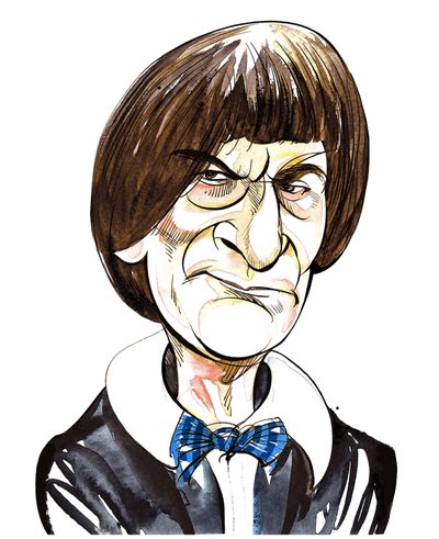 Patrick Troughton as Doctor Who in BBC television series of the same name by Neale Osborne